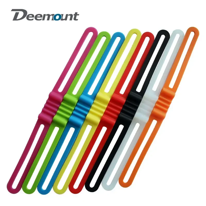 4pcs/packs High Strength Silicone Phone Cycling Torch Flashlight Holder Bike Bicycle Light Straps-bicycle phone holder bike accessory bike silicone strap bicycle strap bicycle fixing band bicycle headlight strap