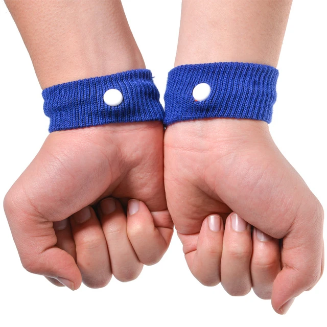 Bracelet d'acupression, 2 paires de bracelets anti-nausée pour adultes  enfants, bracelets d'acupression pour la grossesse nausées, mal de mer