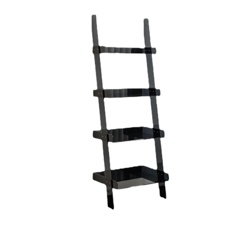 

YY Bedroom Multi-Layer Floor Storage Rack Living Room Wall Transparent Display Rack