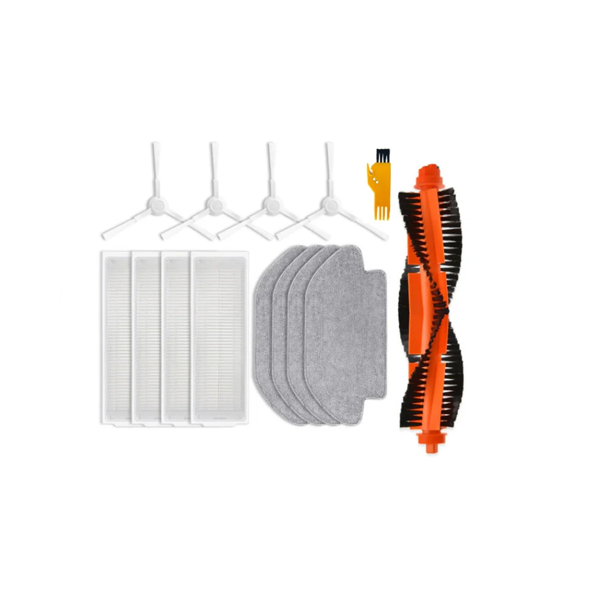 

Запчасти для робота-пылесоса Xiaomi S10/ S12 B106GL, сменные детали для пылесоса, основная боковая щетка, фильтр НЕРА, насадка на швабру