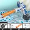 Summer Fully Water Gun Rechargeable Long-Range Continuous Firing Space Party Game Splashing Kids Toy Boy Gift 1