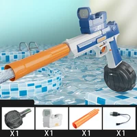 Summer Fully Water Gun Rechargeable Long-Range Continuous Firing Space Party Game Splashing Kids Toy Boy Gift 1