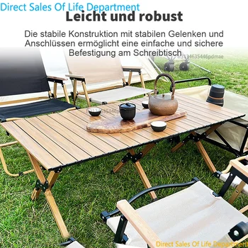 Tavolo pieghevole da esterno Tavolo da campeggio Tavolo portatile per picnic Campeggio Escursionismo Viaggio BBQ con borsa per il trasporto 1