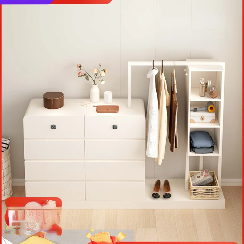 

Bedend bucket cabinet, wardrobe rack, bedroom storage cabinet, light luxury wall storage cabinet, vertical cabinet