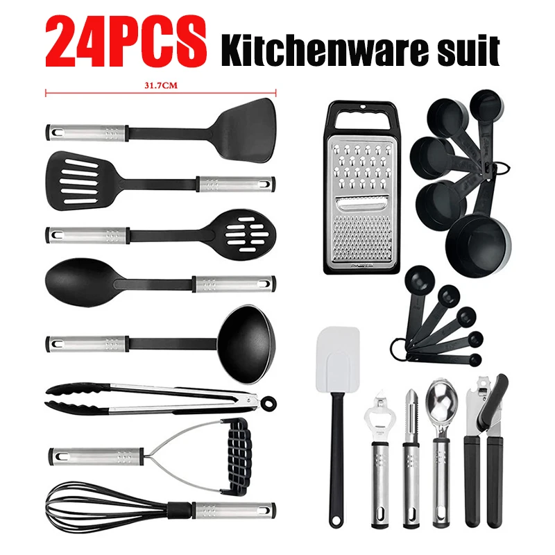Professional 30-piece Black and Red Kitchen Tool and Gadget Starter Set  Kitchen Gadgets Home Gadgets - AliExpress