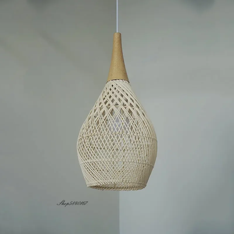 Southeast Asian Rattan Pendant Light Ceiling light Dining Room Restaurant wicker Light Fixture Loft suspension