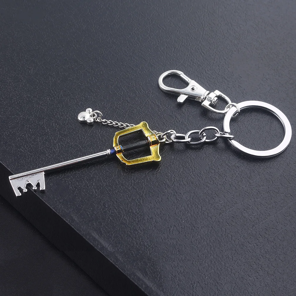 Game Kingdom Hearts Sora Key Keychain Forgotten Blade Metal Golden