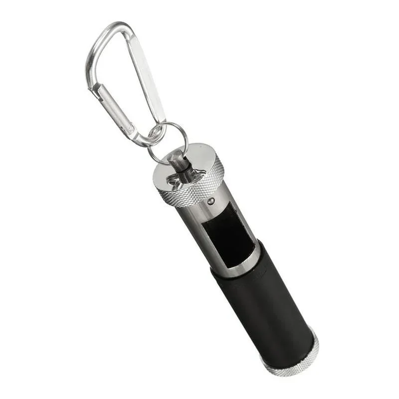 EDC Gadget Portable Pocket Cigarette Ashtray Keychain Metal Buckle Cylindrical Key