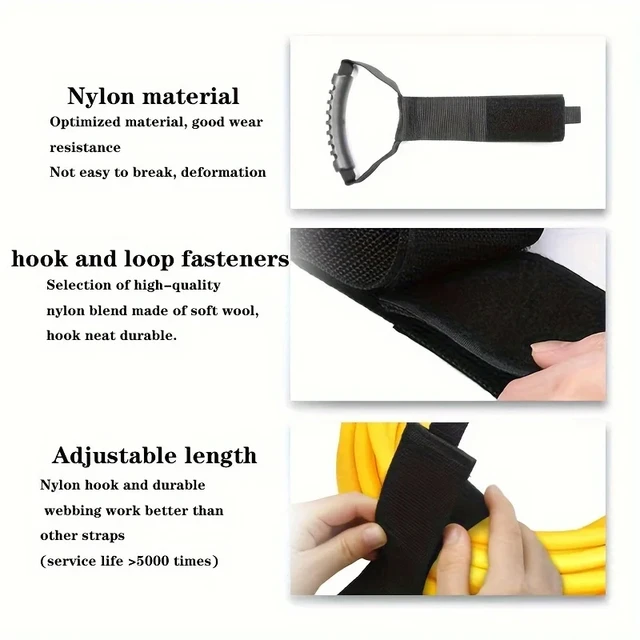 Multifunctional Storage Straps with Handle – Cable, Hose & Rope Organizer 4