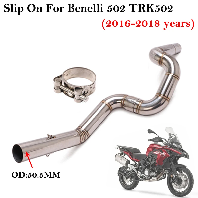 

Выхлопная труба Benelli 502X Trk502 Trk 502 2016 2017 2018 из нержавеющей стали, 51 мм