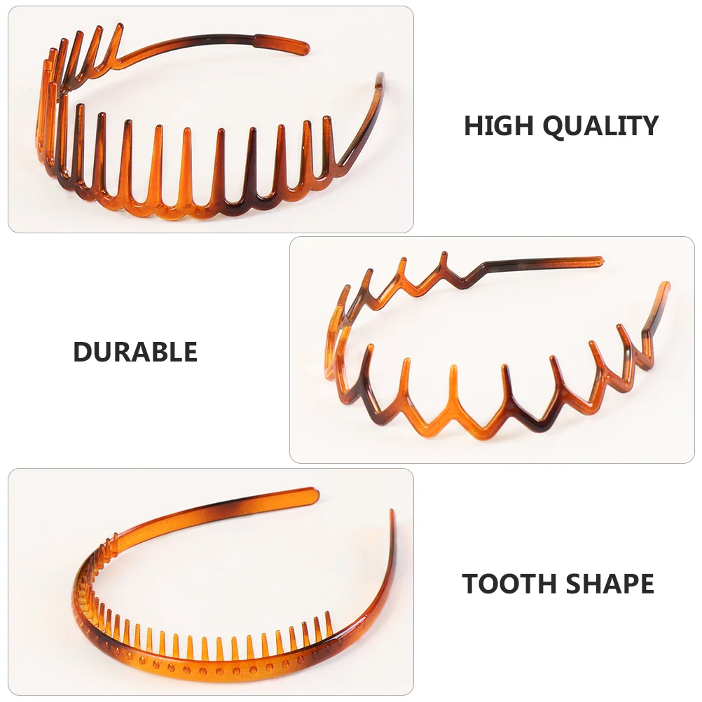 Makeup Headband Headbands for Girls Wavy Hair Hoops Fashion Bandana Plastic Fitness Clips 2