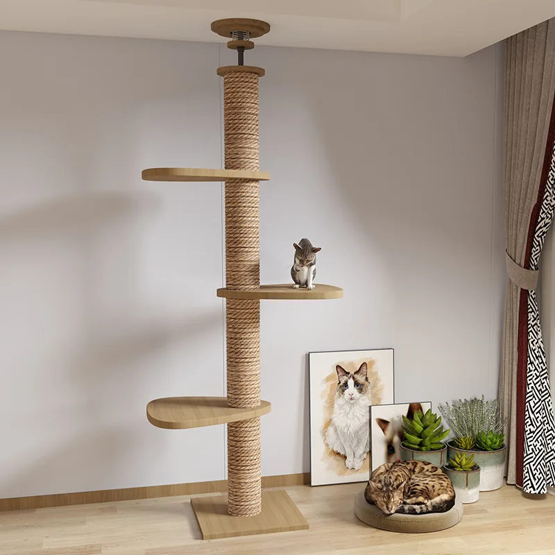 CatTreeMultiTierFloortoCeilingCatTowerCondoHeightAdjustable