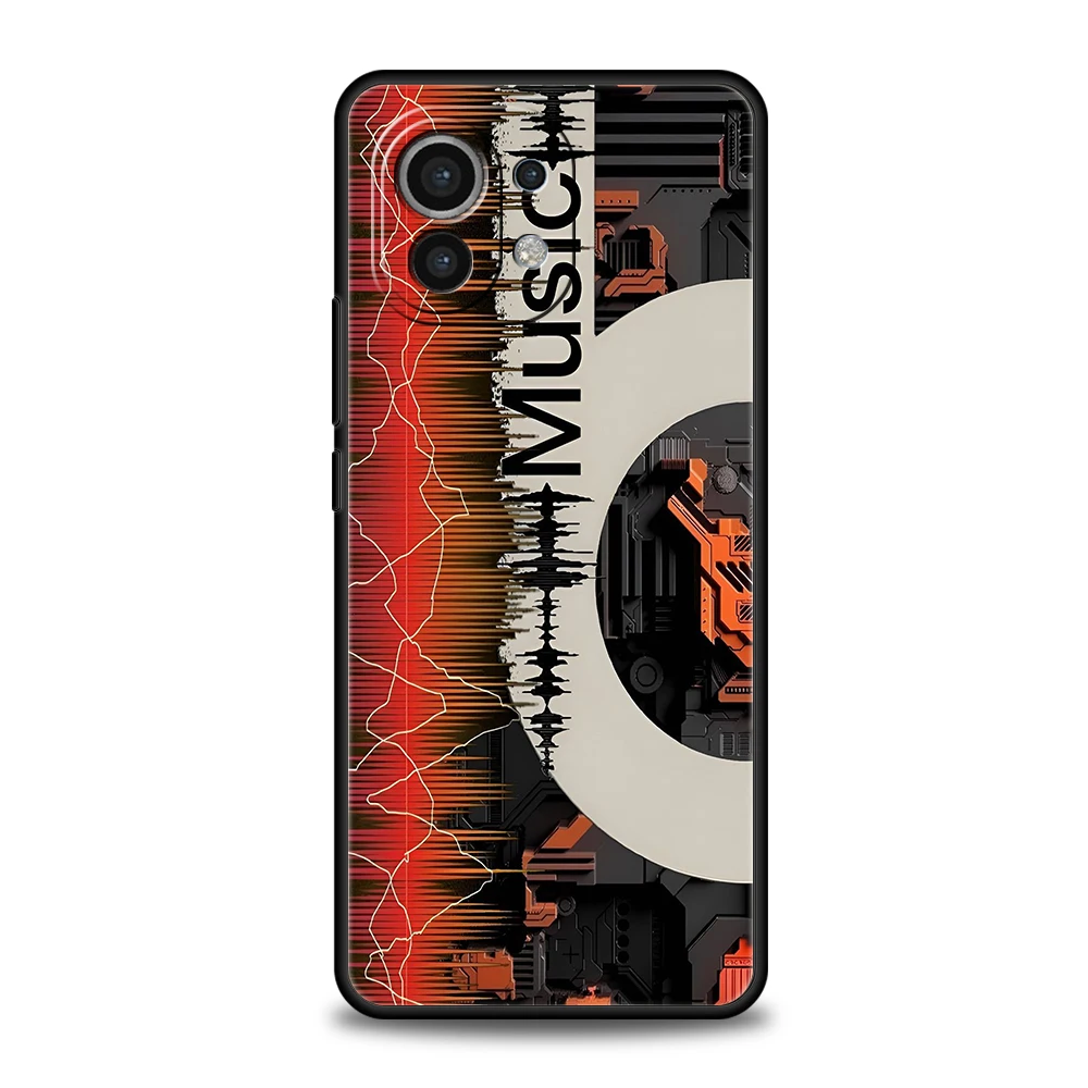 Stylish Music-Themed Soft TPU Phone Case Cover