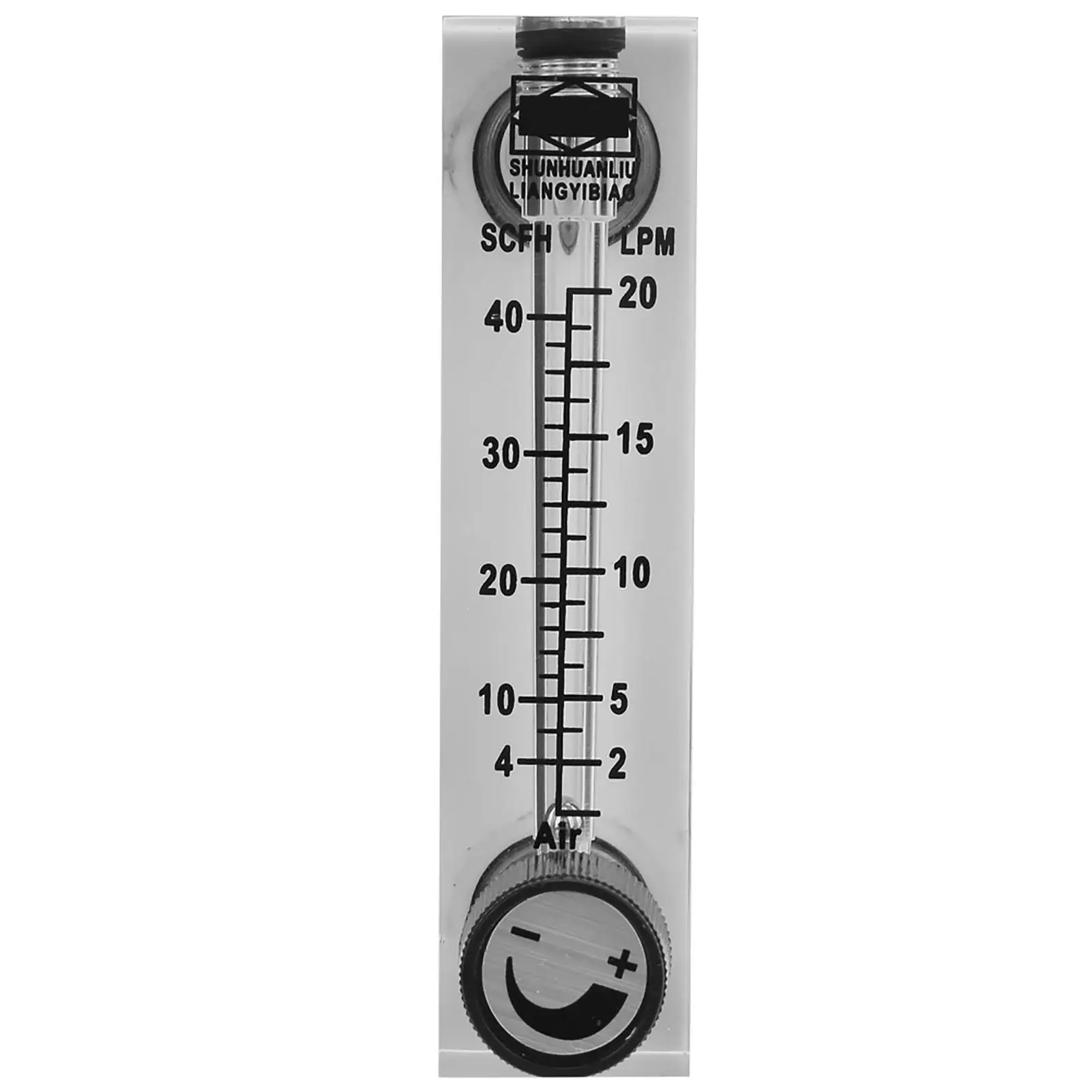 Panel Type Gas Flowmeter LZM-6T 2-20LPM/4-40SCFH Brass Female BSP1/4 for Accurate Gas Measurement