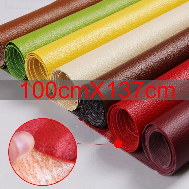 137x50cm PU Faux Leather Fabric Patch Self Adhesive Fix Subsidies Stick on Patch Leather Sofa