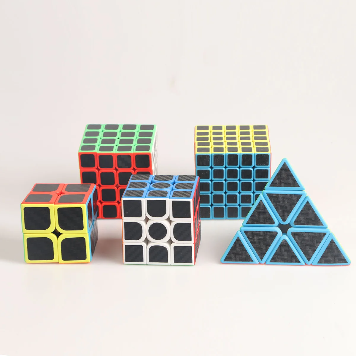 puzzle toys Carbon fiber stickers 2x2 3x3 4x4 5x5 Pyramid professional speed fun education fingertip pressure reducing