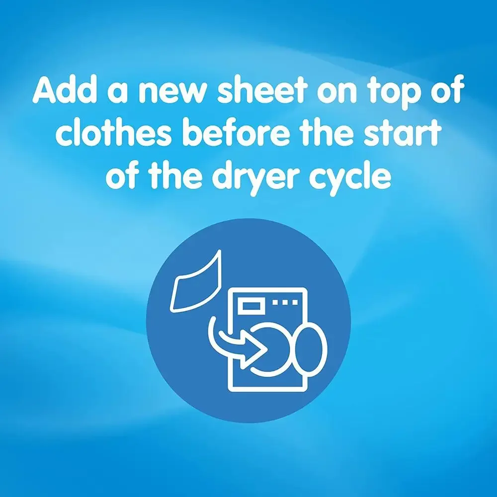 Blue Sparkle Fabric Softener Dryer Sheets 200 Count Long-lasting Freshness White Floral & Green Citrus Notes Static Control Safe