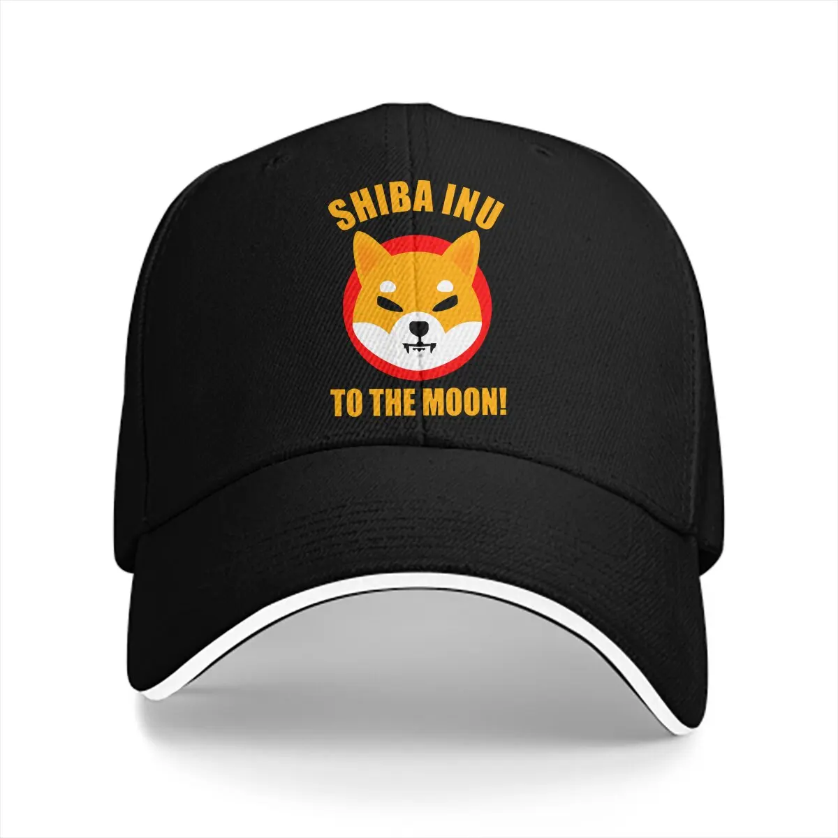 

Pure Color Dad Hats Shiba Inu To The Moon Men's Hat Sun Visor Baseball Caps Cryptocurrency Peaked Cap