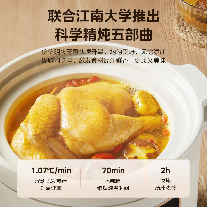 Micropressure slow cooker 3L Crock pot Cuisine intelligente Sous vide cooker Home appliances Automatic electric stew pot