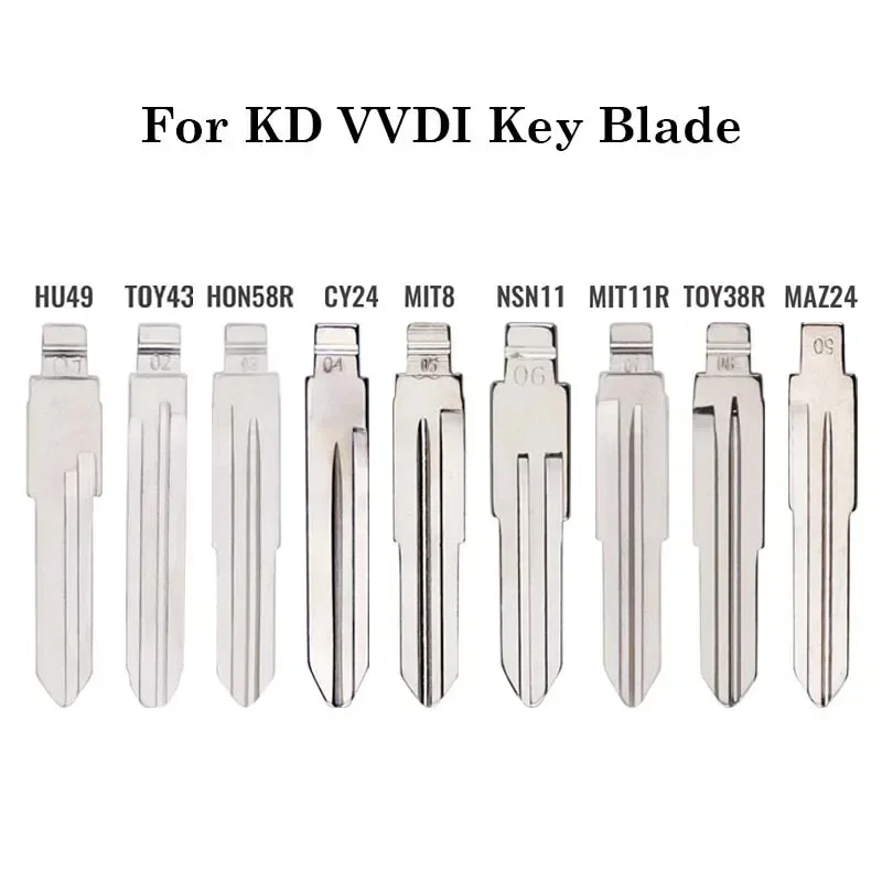 For KD Xhorse VVDI KeyDiy JMD Universal Uncut Remote Flip Car Key Blank Blade For VW Toyota Jeep Chrysler Honda Kia Nissan