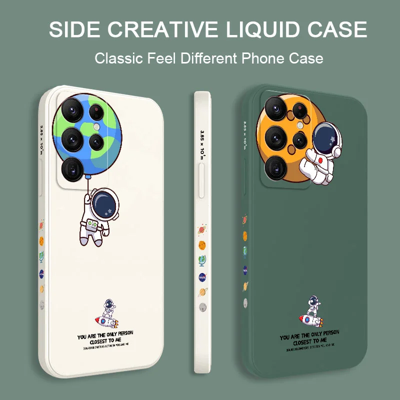 Travel Around Space Phone Case For Samsung Galaxy S22 S21 S20 Ultra Plus FE S10 S9 S10E Note 20 ultra 10 9 Plus Cover