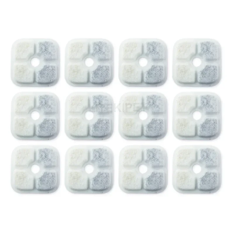 Original Cat Water Filters 12pcs Compatible with Catit PIXI Water Fountain Triple Filtration System For PIXI Dispenser