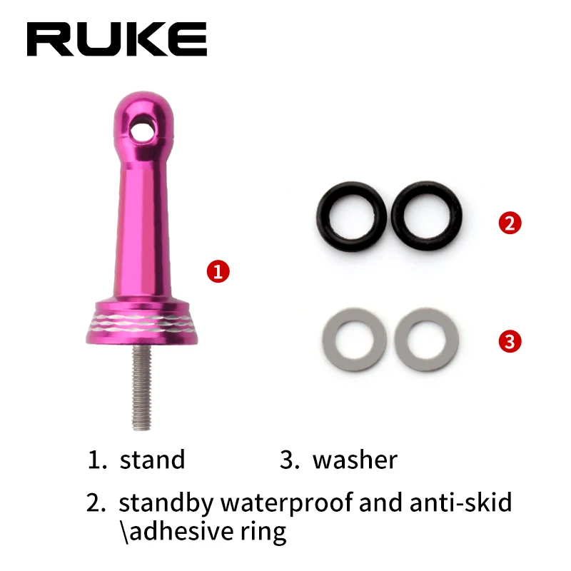 RUKE 1pc New Fishing Reel Stand Lock Type Reel Stand For Shima Spinning Reel Protect Reels Length 42mm Weight 9g/pc Reel Holders