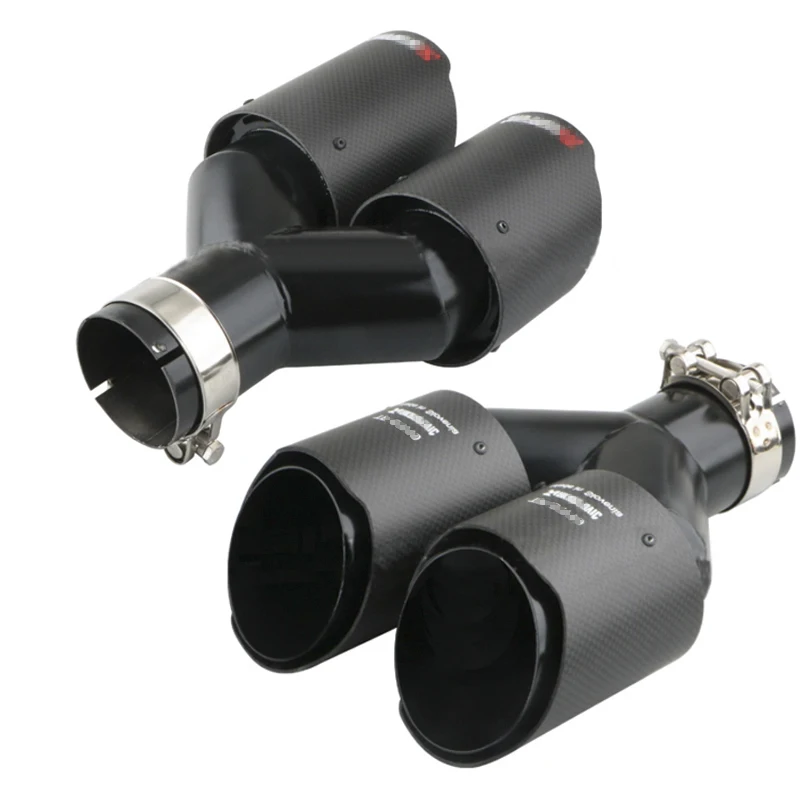63mm Carbon Fiber Y-Shape Exhaust Tip 4
