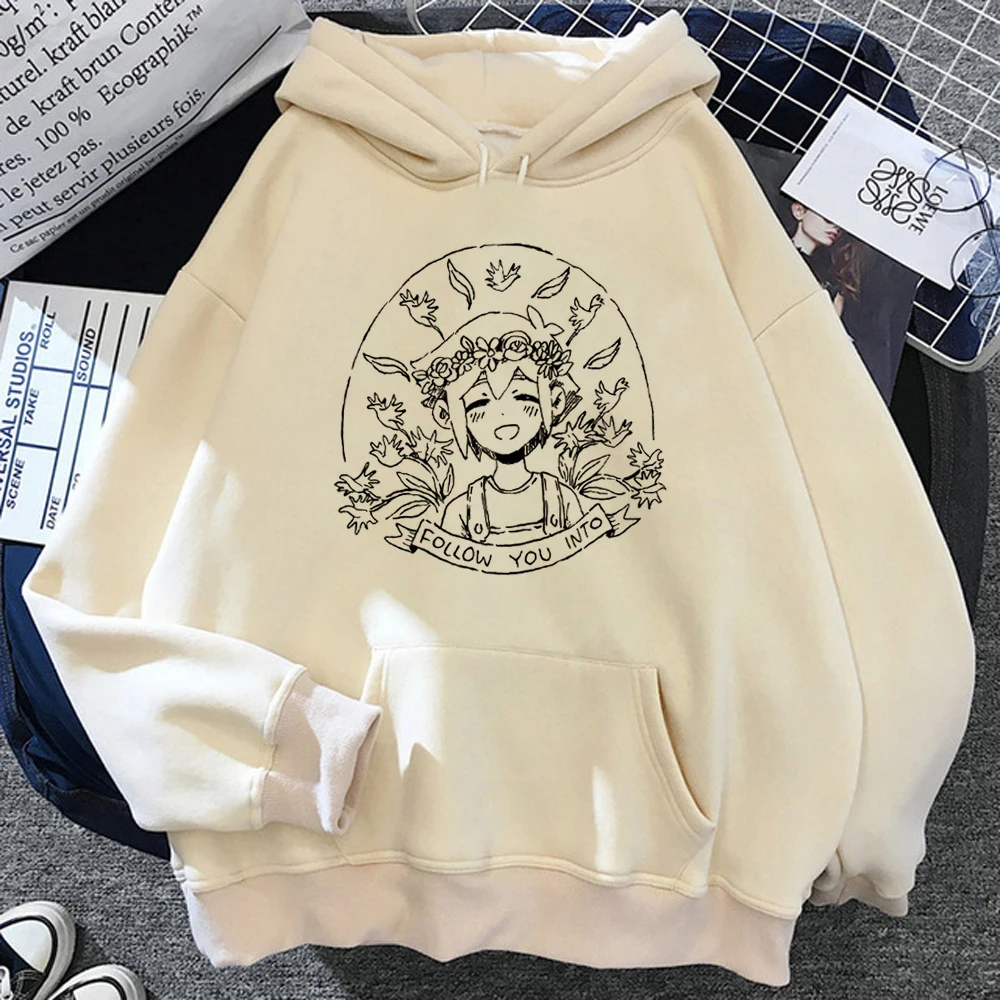 Omori hoodies women 90s streetwear 2023 Korean style Hood pulls female harajuku pulls