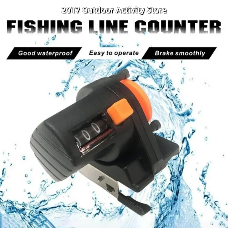 1pc 0-999M 6cm Digital Fishing Line Depth Finder Counter Display Fishing Tool Tackle Length Gauge Counter Equipment Tool