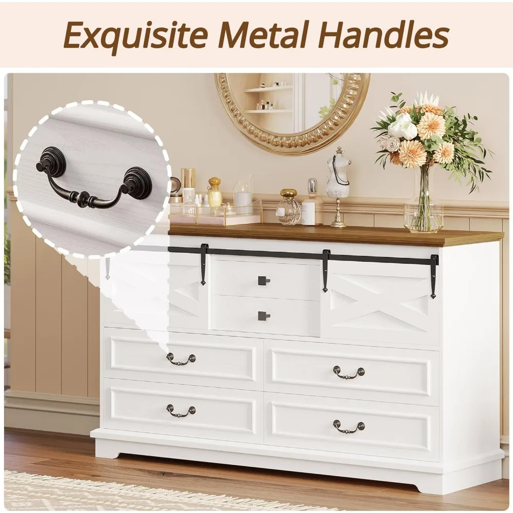 Farmhouse 6-Drawer Dresser 5