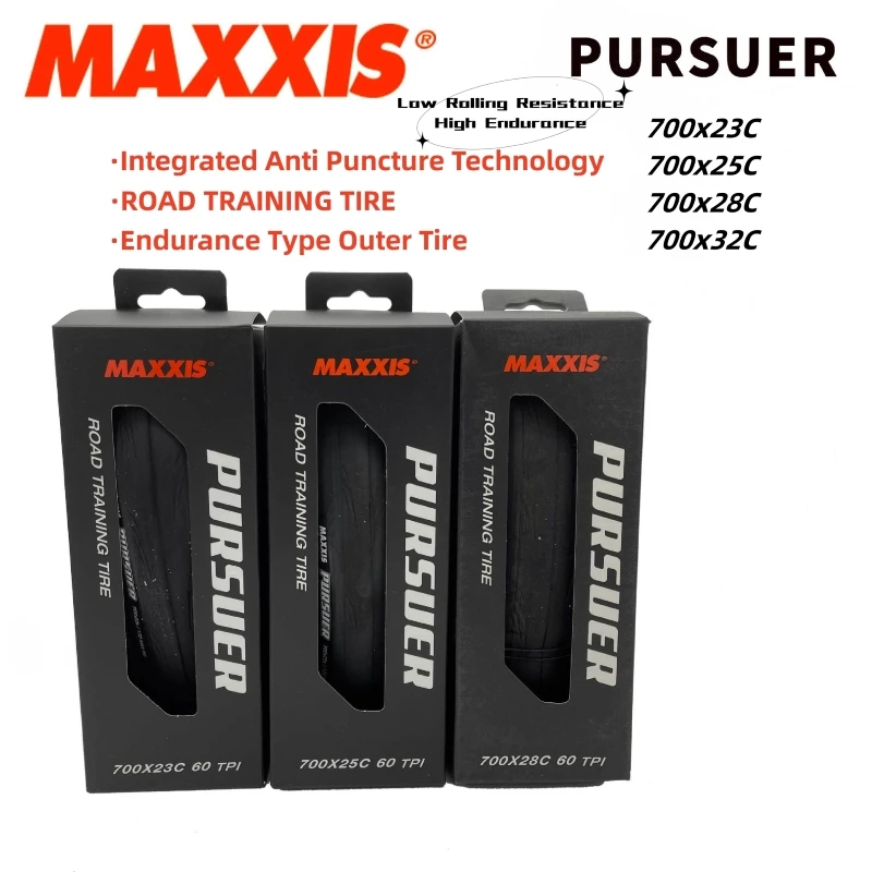 

MAXXIS PURSUER(M225)700x23C 25C 28C 32C Durable Sport Level Tire Anti Puncture Road Training Tyre E-BIKE