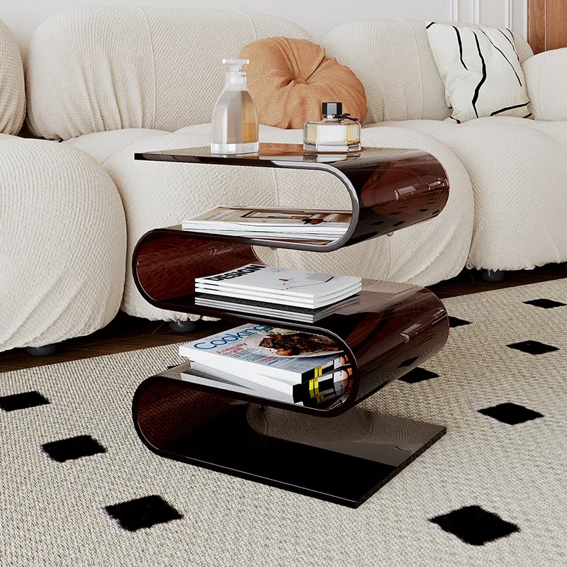 Storage Rack Book Display Stand Cube Storage Organizers Bookshelf Storage Cube Shelf Acrylic Sofa Side Internet Celebrity Home Bedroom Bedside Table Magazine Furniture