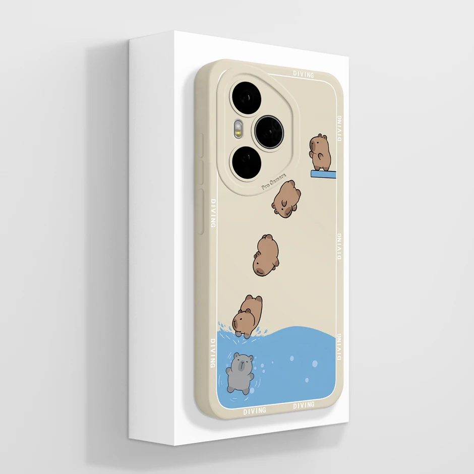 Cute Cartoon Cat Shockproof Soft Silicone Bumper Cover - Anti-Scratch