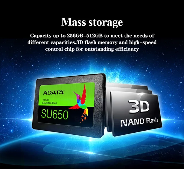 内蔵型SSD ADATA SU650 1TB 3D-NAND SATA Amazon.com: ADATA SU650 1TB 3D-NAND SATA 2.5 inch Internal