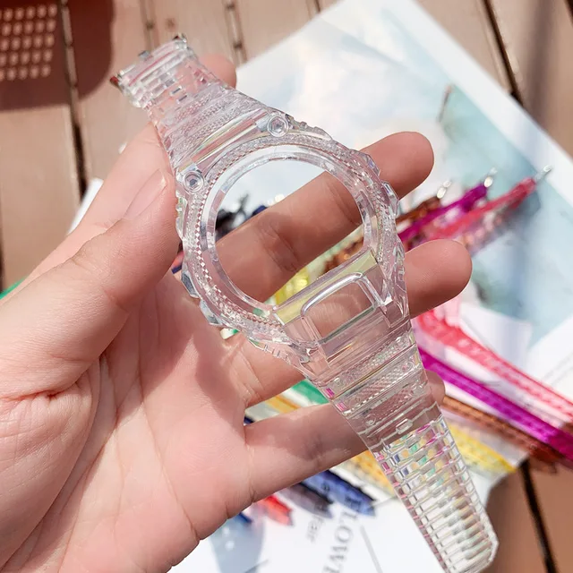 Iced-Out DW-6900用ベゼル CZシルバー