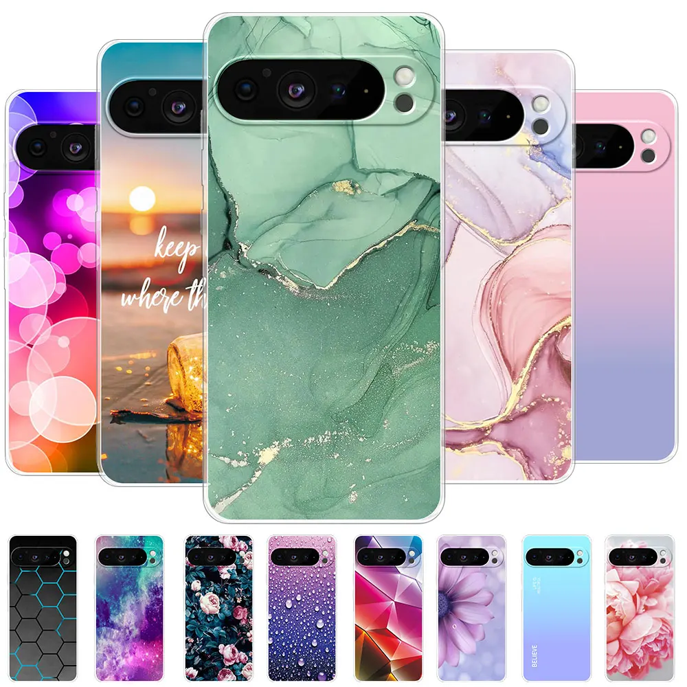 Shockproof Clear Soft Silicone Phone Case - Fashionable Back Cover