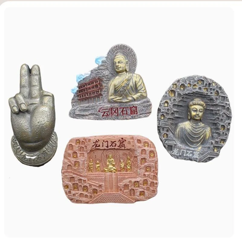 

Longmen Grottoes In Luoyang, Henan, China 3D Fridge Magnets Travel Souvenir Refrigerator Magnetic Stickers Home Decortion