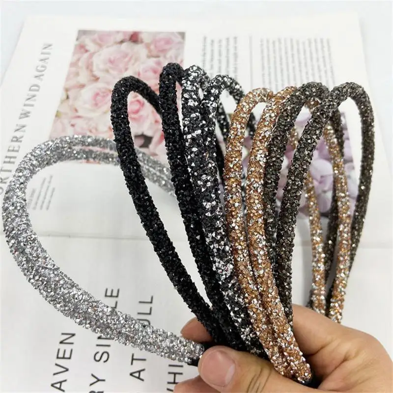 

Non Slip Trim Simple And Fashionable Double Hair Hoop Multi Scenario Usage Elastic Headband Will Not Harm Or Stick To Hair