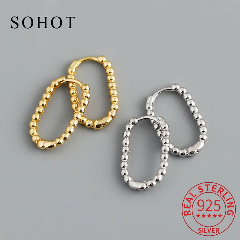 

Серьги-кольца женские из серебра 925 пробы с фианитом