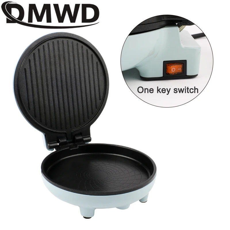 DMWD Electric Baking Pan Double-sided Heating Crepe Maker Skillet Pancake Baking Machine Non Stick Grill Pie Pizza Griddle 20cm 5