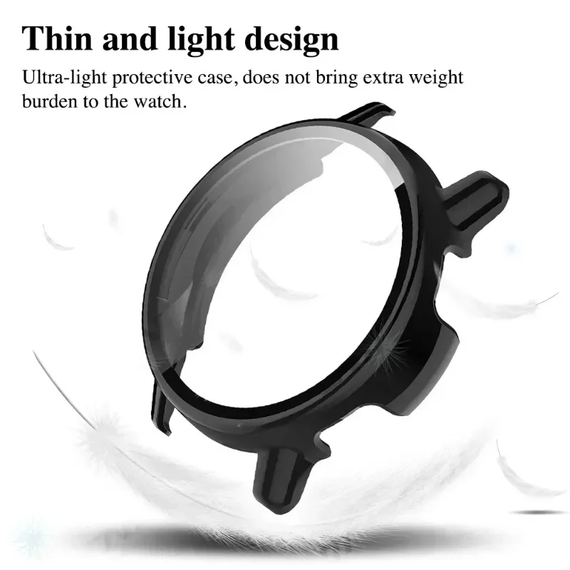 Enhanced Tempered Glass Protective Case - Anti-Scratch Screen Guard and Durable Shell