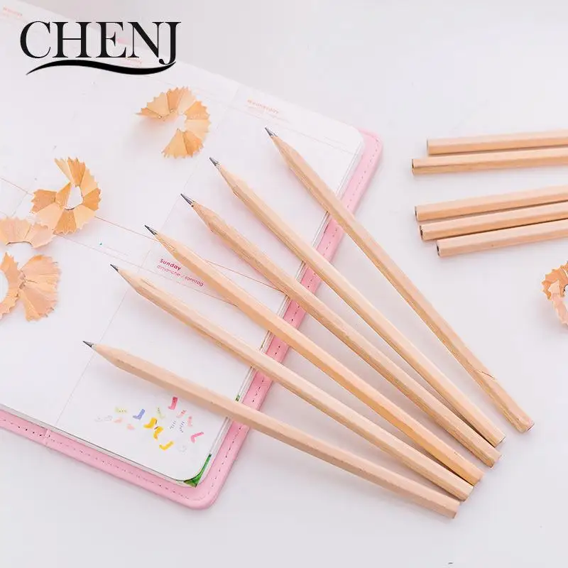 

50Pcs Eco Friendly Natural Wood Pencil HB Blank Hexagonal Non-Toxic Standard Pencil Drawing Stationery Office School Supplies