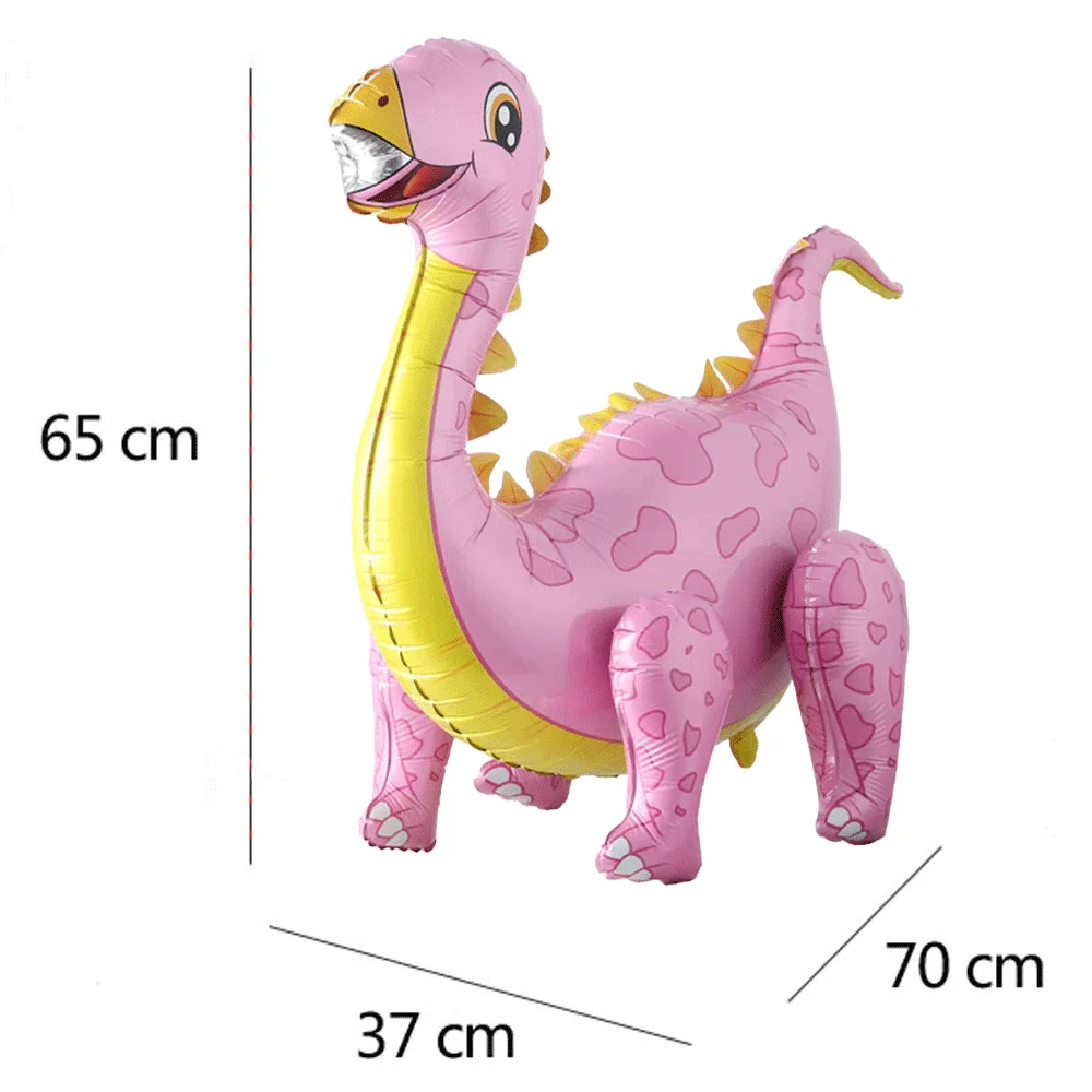 Pack De 3 Ballons Gonflables Dinosaures 3D - Décoration Géante Pour Fête D'Anniversaire, Baptême - 9