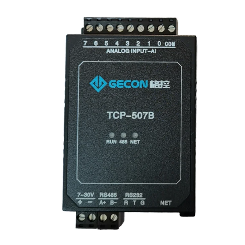 

TCP-507B 8-channel analog input RJ45 Ethernet module with RS485 232 interface MODBUS TCPIP protocol