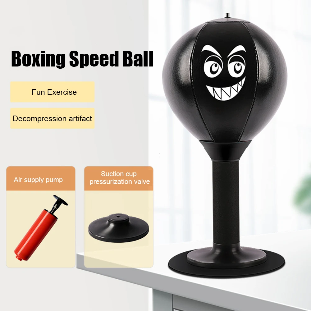 Boxing Bag Boxing Desktop Speed Ball Suction Cup Stress Buster Desktop Punching Ball Suction Cup Stress Reduction Tool, boxing punching bag,boxing speed ball