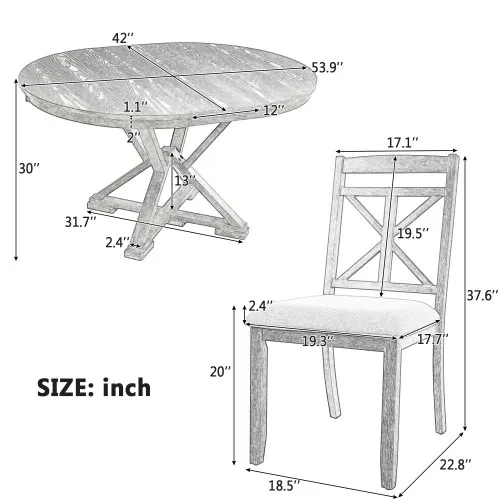 Extendable Dining Set 3