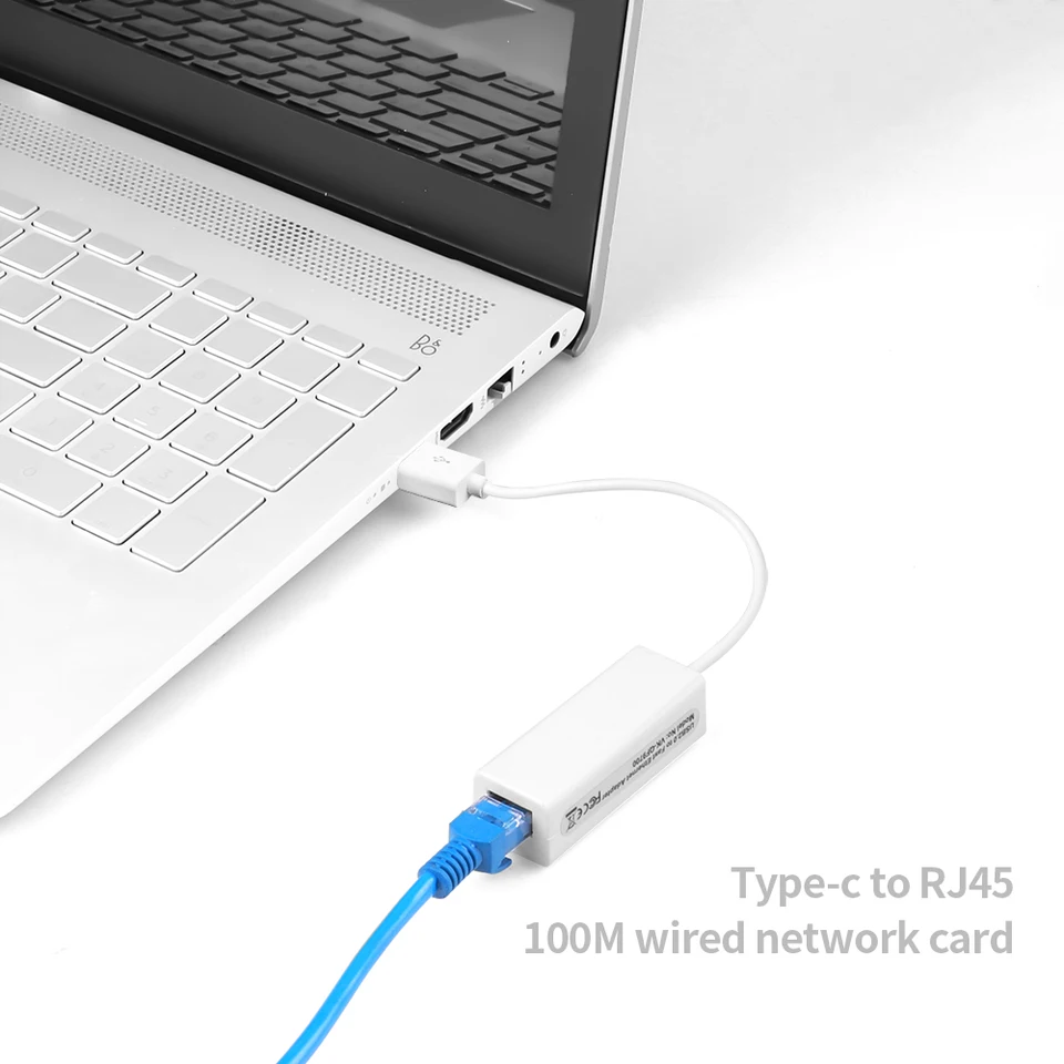 Adattatore Ethernet USB C - Adattatore di rete NIC USB 3.0/USB 3.1 Tipo C a RJ45 - Adattatore USB-C a RJ45/LAN 1GbE - Compatible TB3/Windows/ MacBook Pro/Chromebook