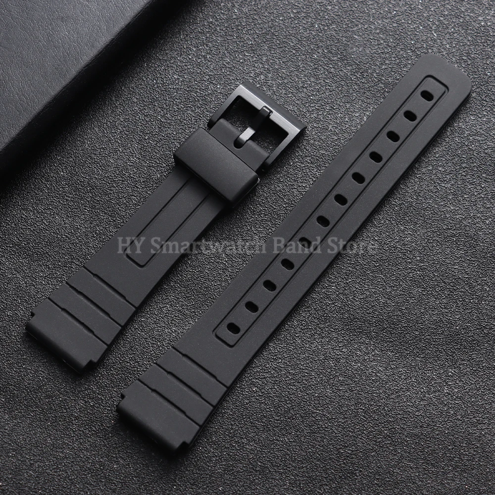 Versatile PU Rubber Watch Strap - Available in Multiple Sizes