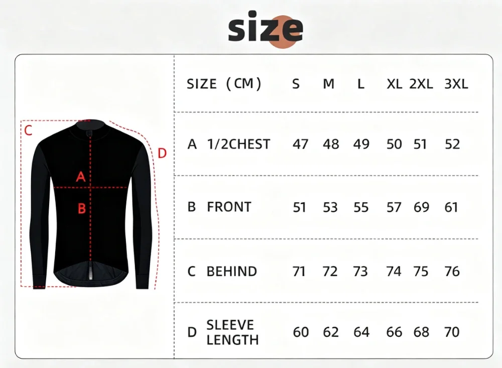 YKYWBIKE Herren Fahrradjacke Langarm Fahrradbekleidung Winddicht Wasserdicht Fahrradshirt Windjacke MTB Rennradtrikot – Detail 1